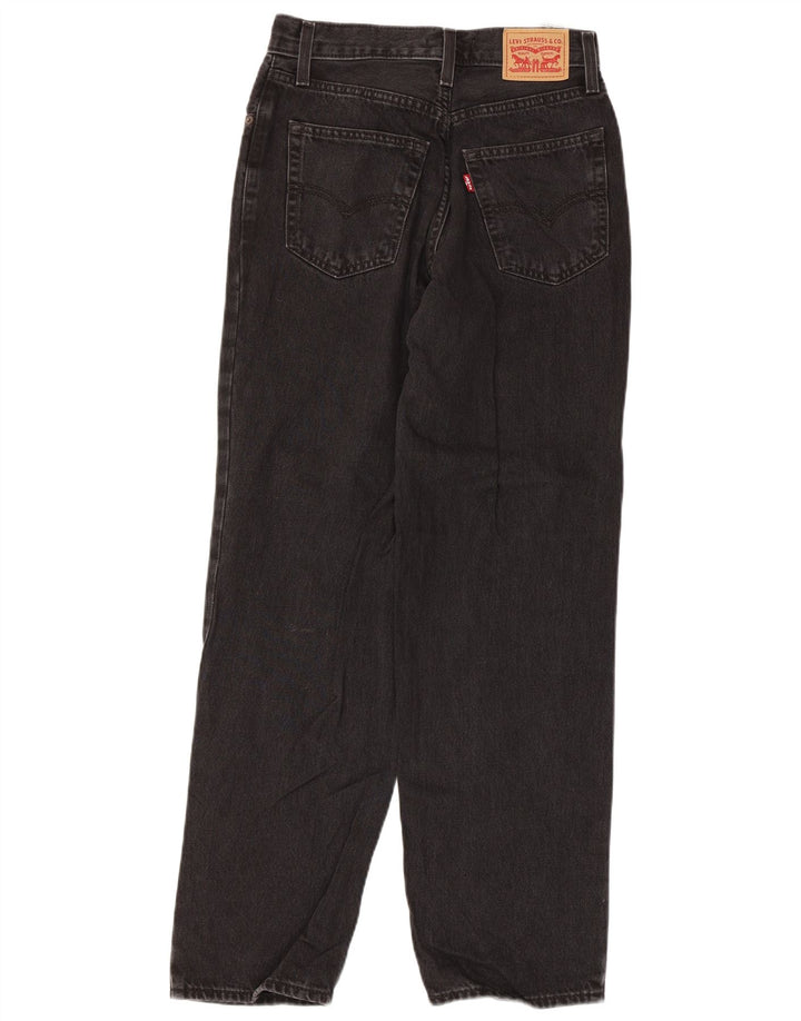 Levi's Womens Baggy Loose Jeans W24 L31 Black Cotton
