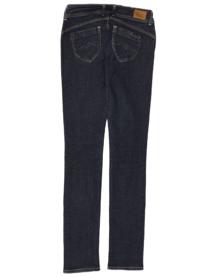 PEPE Jeans Womens Slim Jeans W28 L32 Blue Cotton