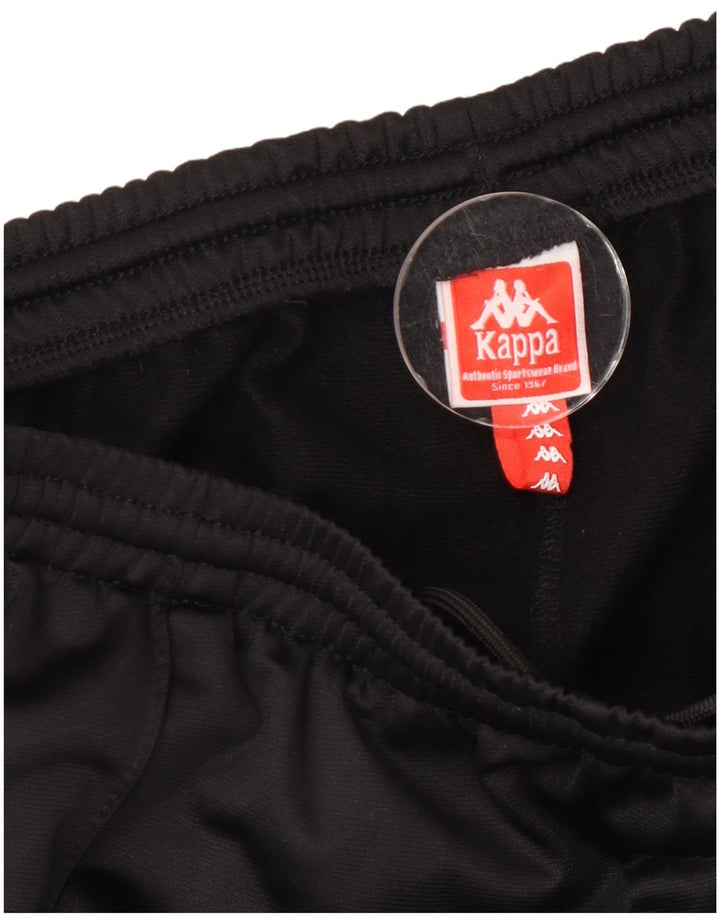 Kappa Mens Graphic Tracksuit Trousers Medium  Black