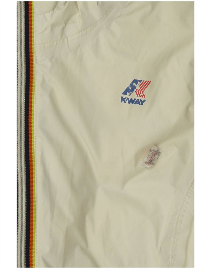 K-Way Womens Hooded Reversible Padded Jacket UK 8 Small  Black Polyamide