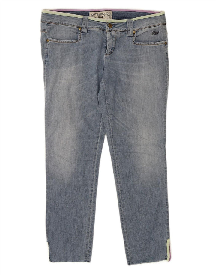 ROY ROGERS Womens Slim Jeans W29 L28 Blue Cotton
