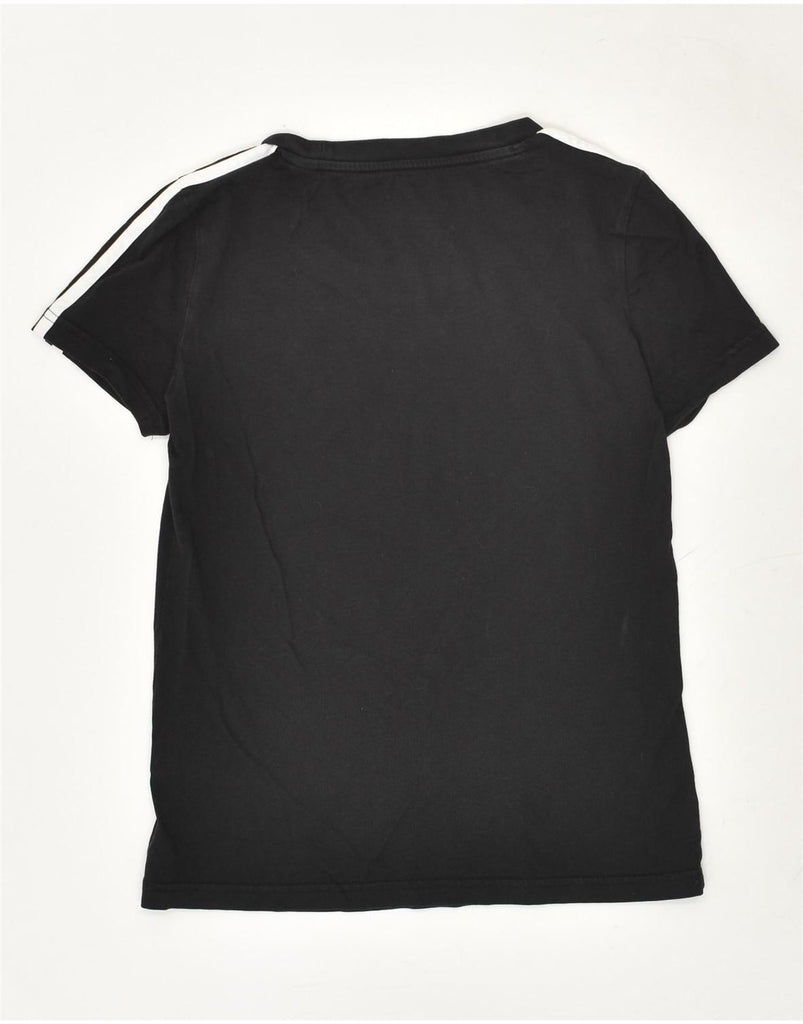 ADIDAS Womens T-Shirt Top UK 8/10 Small Black Cotton Vintage Adidas and Second-Hand Adidas from Messina Hembry 