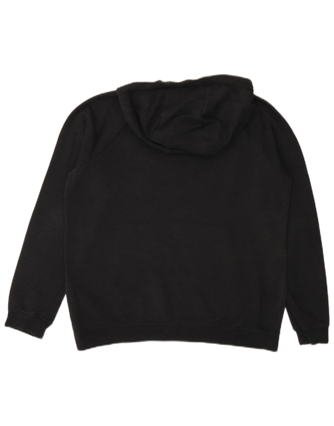 NIKE Mens Graphic Hoodie Jumper Medium Black Cotton