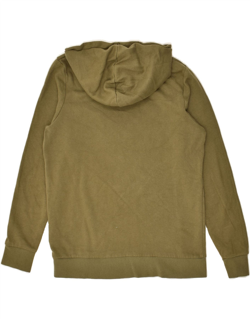 JACK & JONES Boys Graphic Hoodie Jumper 15-16 Years Khaki Cotton | Vintage Jack & Jones | Thrift | Second-Hand Jack & Jones | Used Clothing | Messina Hembry 