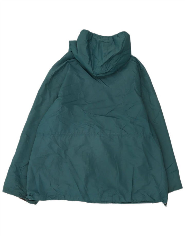 MOUNTAIN WAREHOUSE Womens Hooded Rain Jacket UK 22 3XL Green Polyester