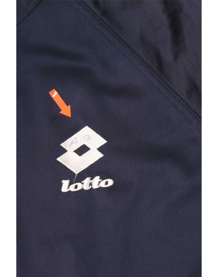Lotto Mens Graphic Tracksuit Top Jacket XL Navy Blue Colourblock