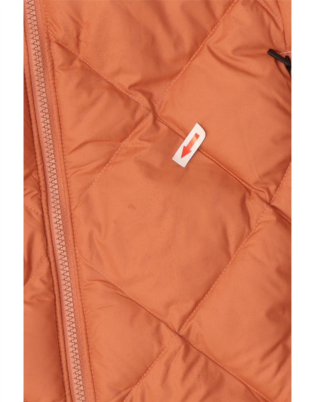 Columbia Womens Hooded Padded Coat UK 14 Medium Orange Polyester