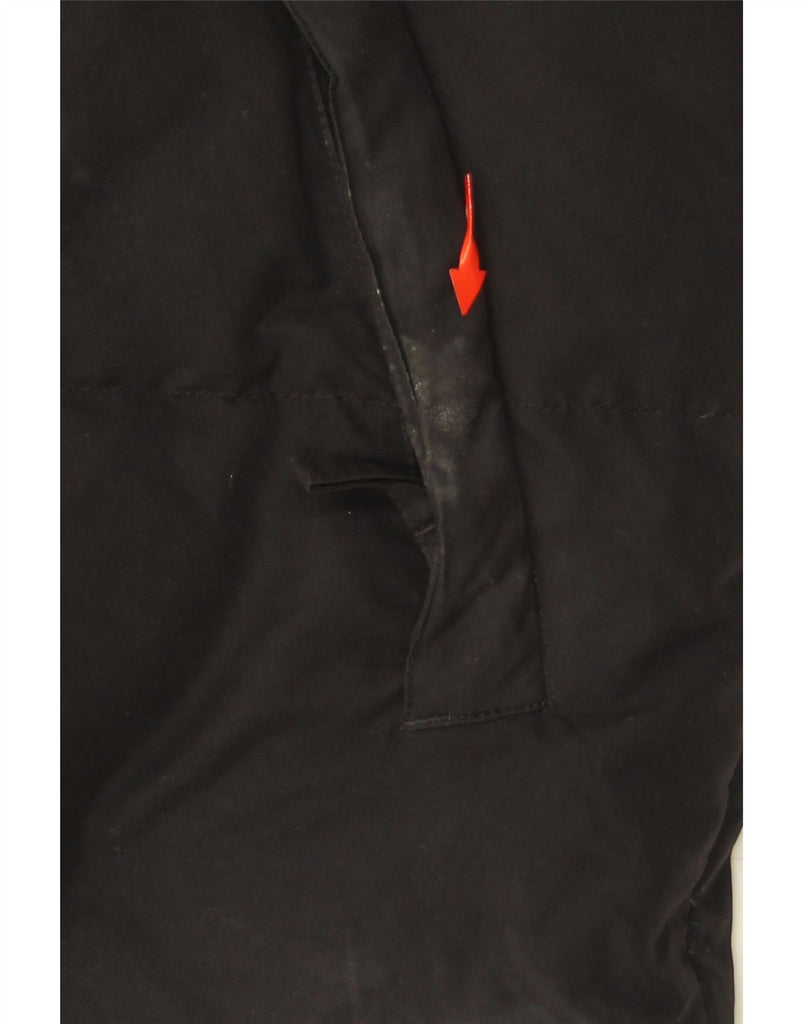 KAPPA Mens Hooded Padded Jacket UK 38 Medium Black Polyester Vintage Kappa and Second-Hand Kappa from Messina Hembry 