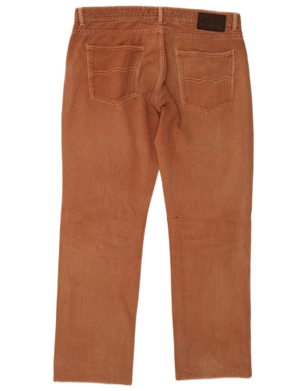 Massimo Dutti Mens Straight Jeans W36 L30 Brown