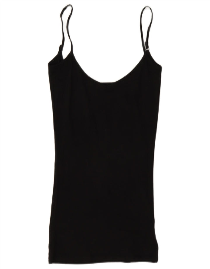 Guess Womens Cami Top UK 4 XS Black Viscose
