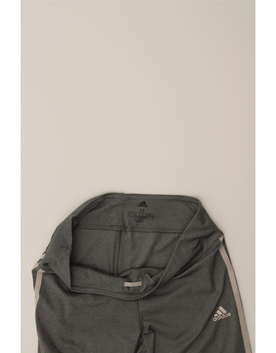 ADIDAS Womens Leggings UK 12/14 Medium  Grey Polyester Vintage Adidas and Second-Hand Adidas from Messina Hembry 