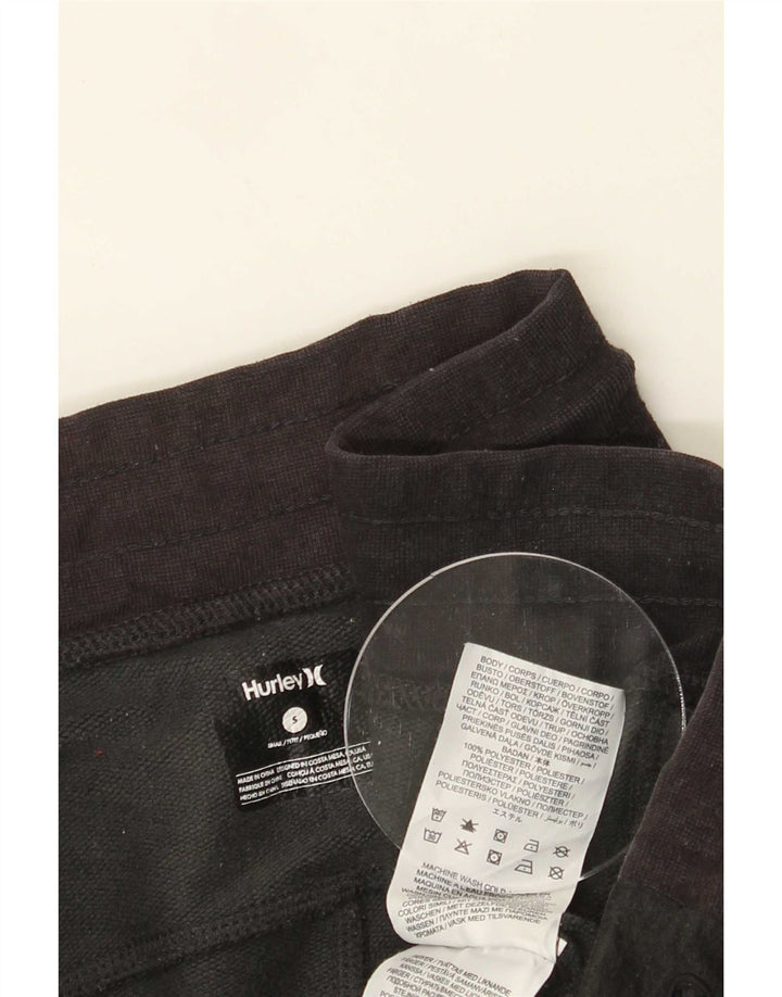 Hurley Mens Crop Tracksuit Trousers Joggers Small Grey Polyester