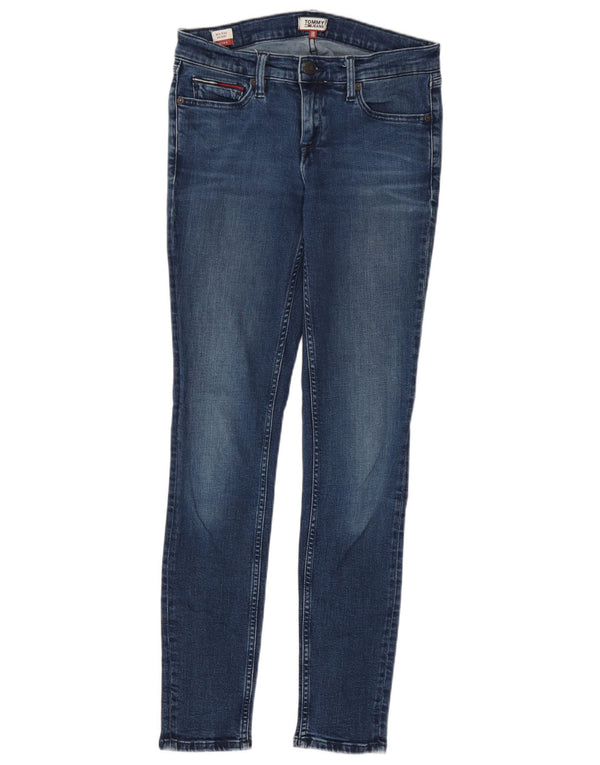 Tommy Hilfiger Womens Nora Mid Rise Skinny Jeans W28 L30 Blue Cotton