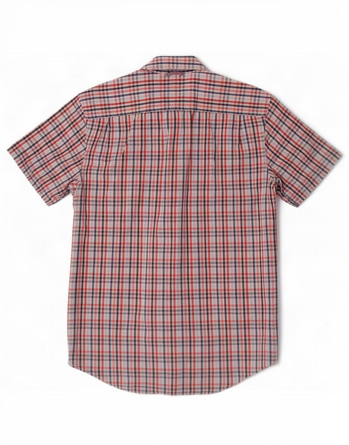 Tommy Hilfiger Mens Short Sleeve Shirt Medium Multicoloured Gingham