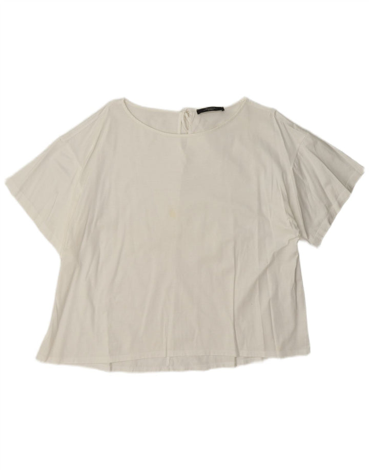 Max Mara Womens Weekend Blouse Top UK 18 XL White