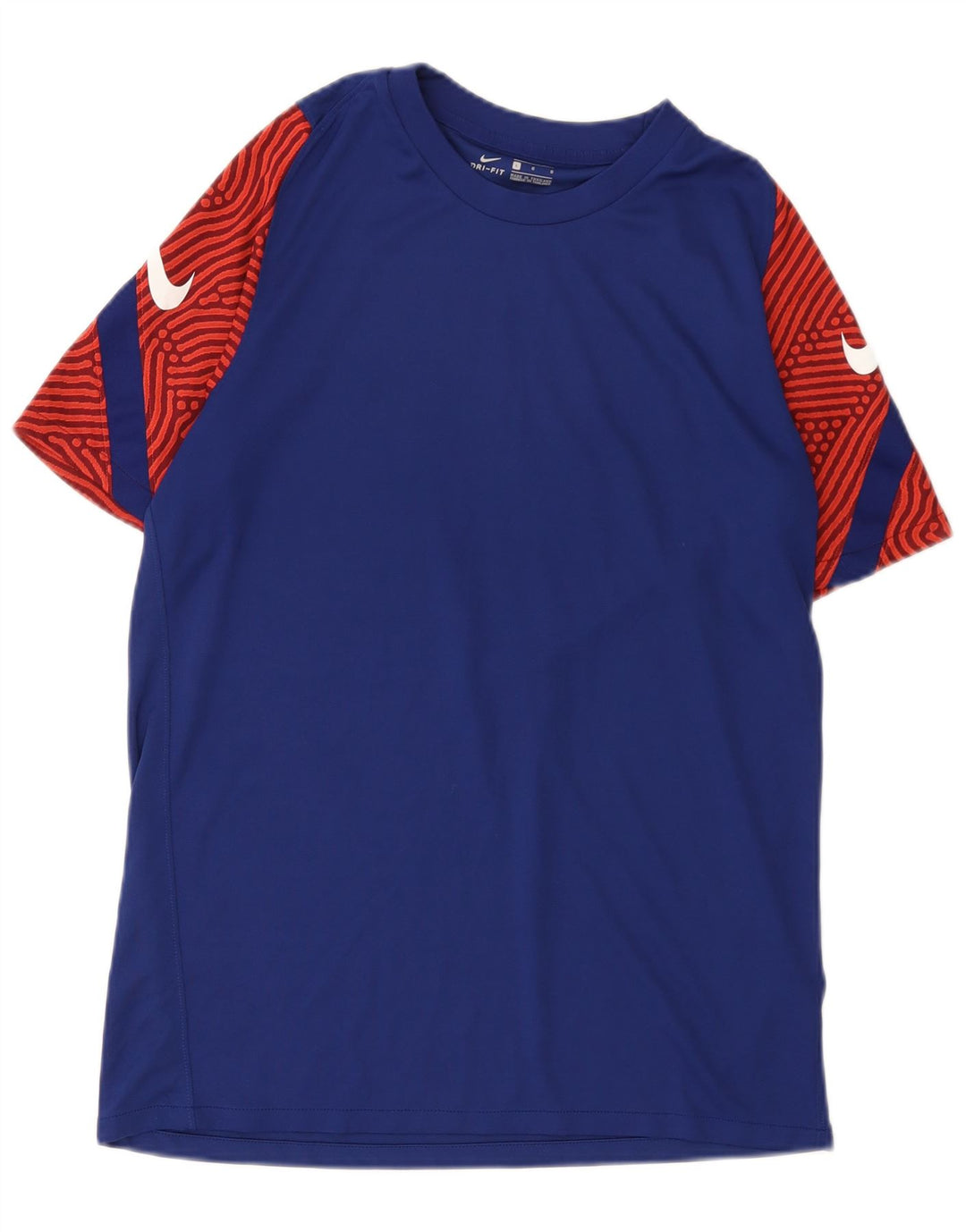 Nike Mens Dri Fit Graphic T-Shirt Top Large Blue Colourblock