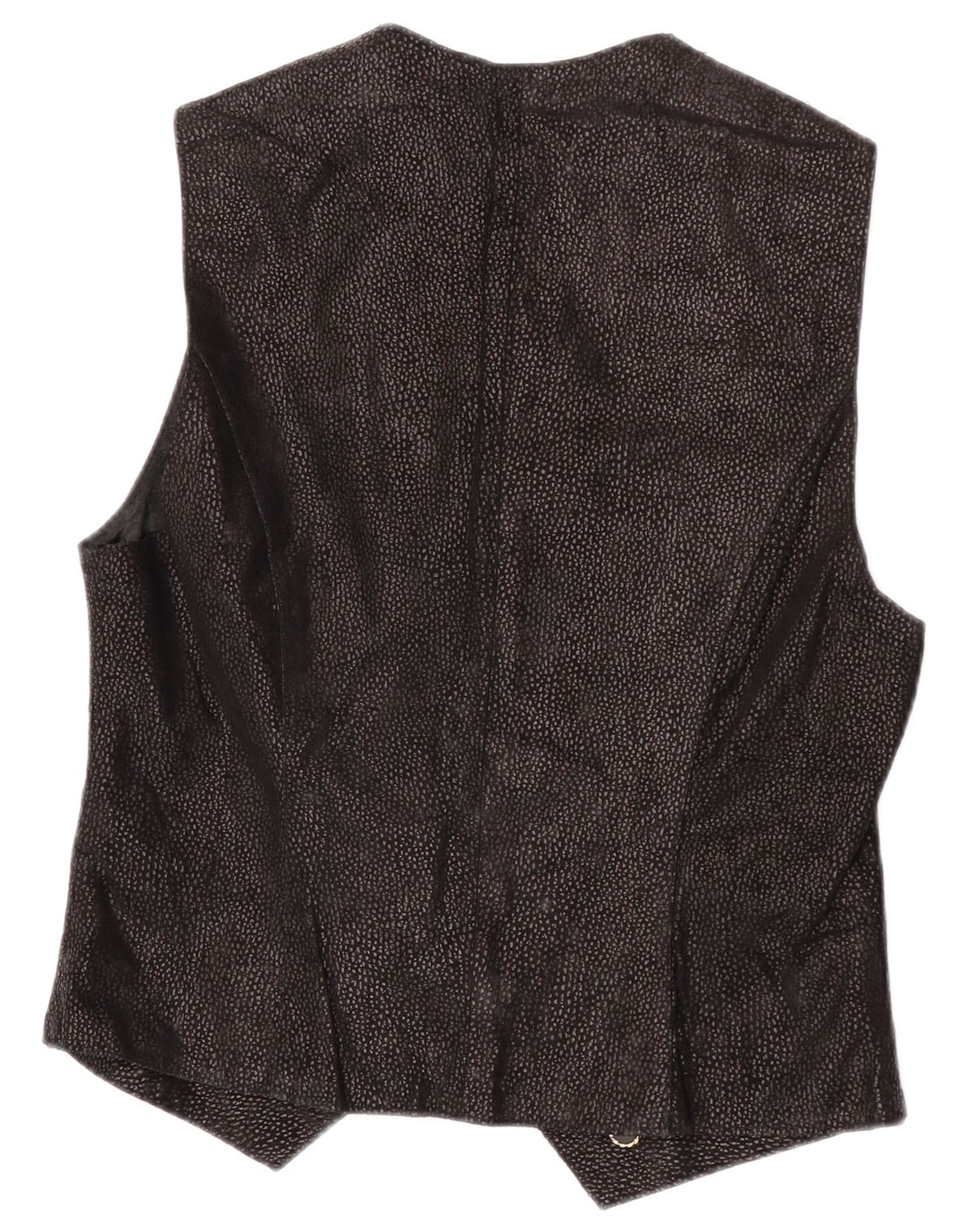 Vintage Womens Waistcoat UK 14 Medium Black