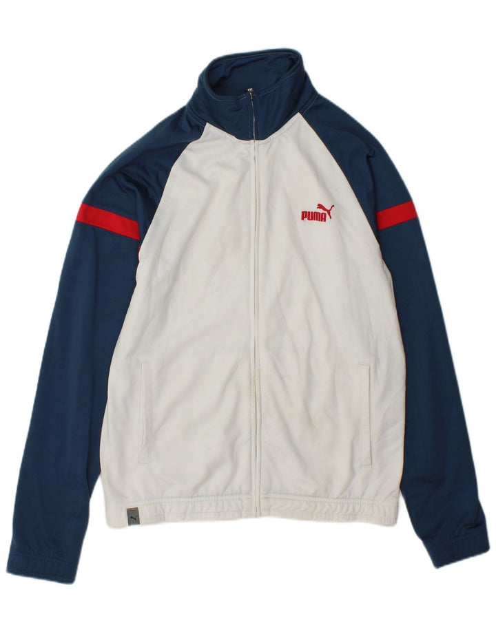 Puma Mens Tracksuit Top Jacket XS White Colourblock