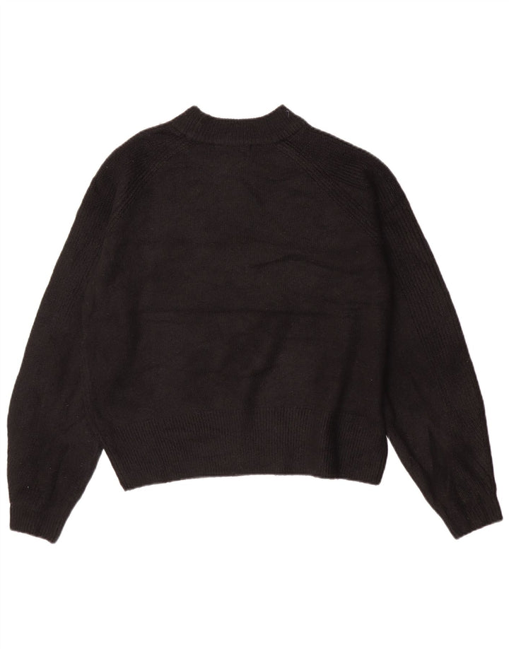 Marks & Spencer Womens Turtle Neck Jumper Sweater UK 14 Medium Black