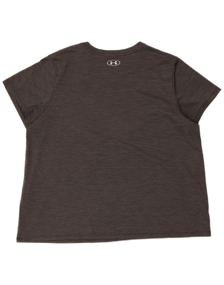 Under Armour Mens T-Shirt Top XL Grey Flecked Polyester