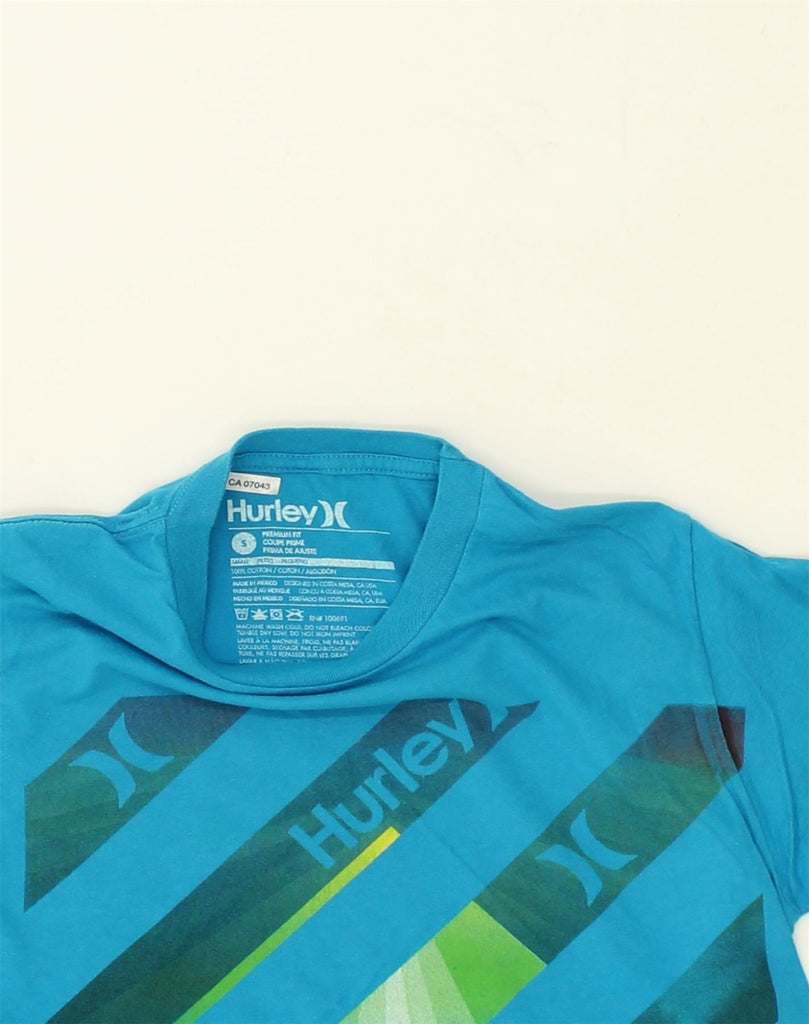 HURLEY Mens Premium Fit Graphic T-Shirt Top Small Blue Cotton | Vintage Hurley | Thrift | Second-Hand Hurley | Used Clothing | Messina Hembry 