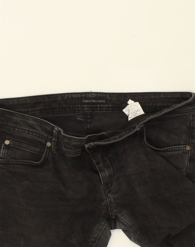 CALVIN KLEIN JEANS Womens Slim Jeans W32 L32 Black Cotton | Vintage Calvin Klein Jeans | Thrift | Second-Hand Calvin Klein Jeans | Used Clothing | Messina Hembry 