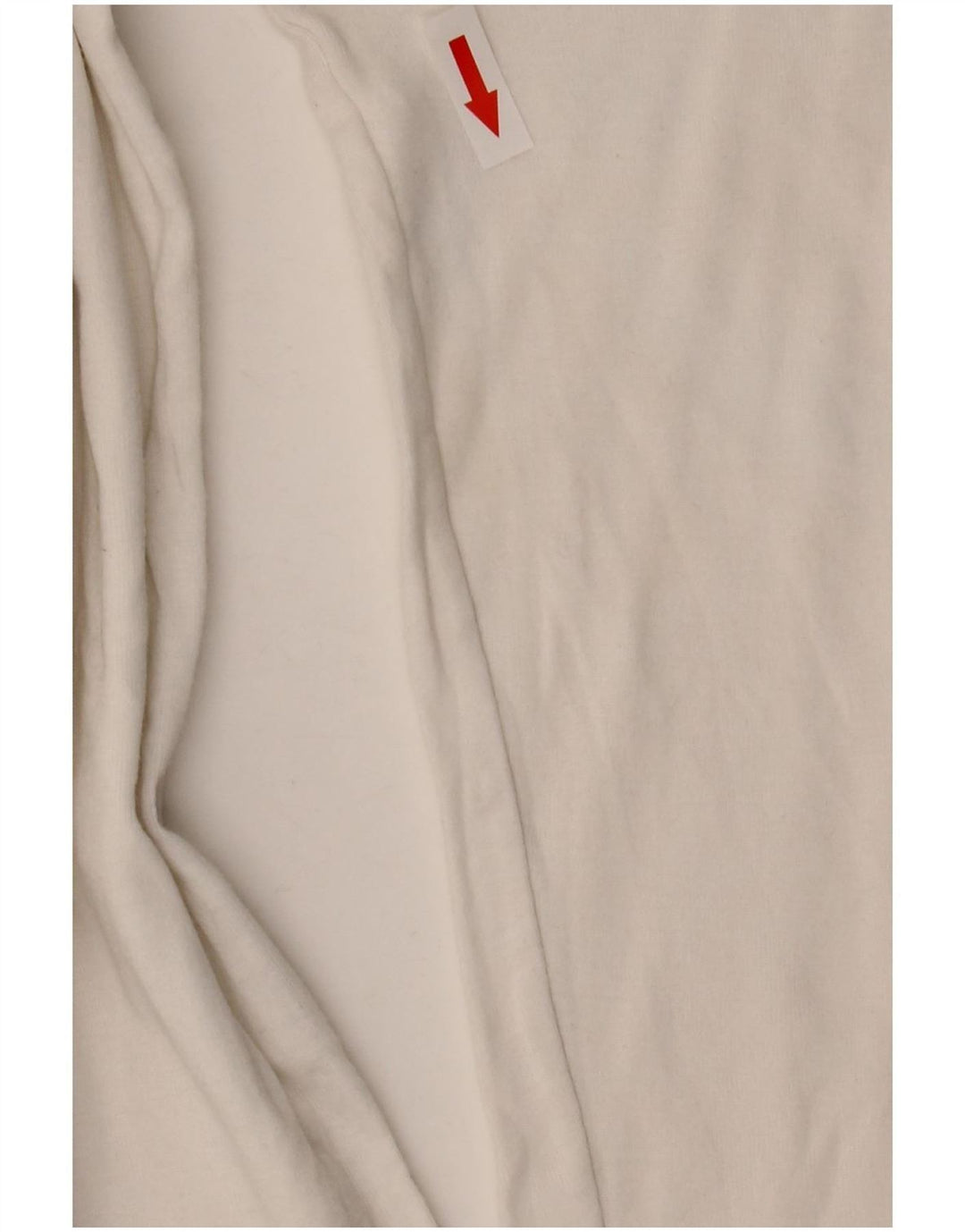 Benetton Womens Top 3/4 Sleeve UK 14 Large White Cotton