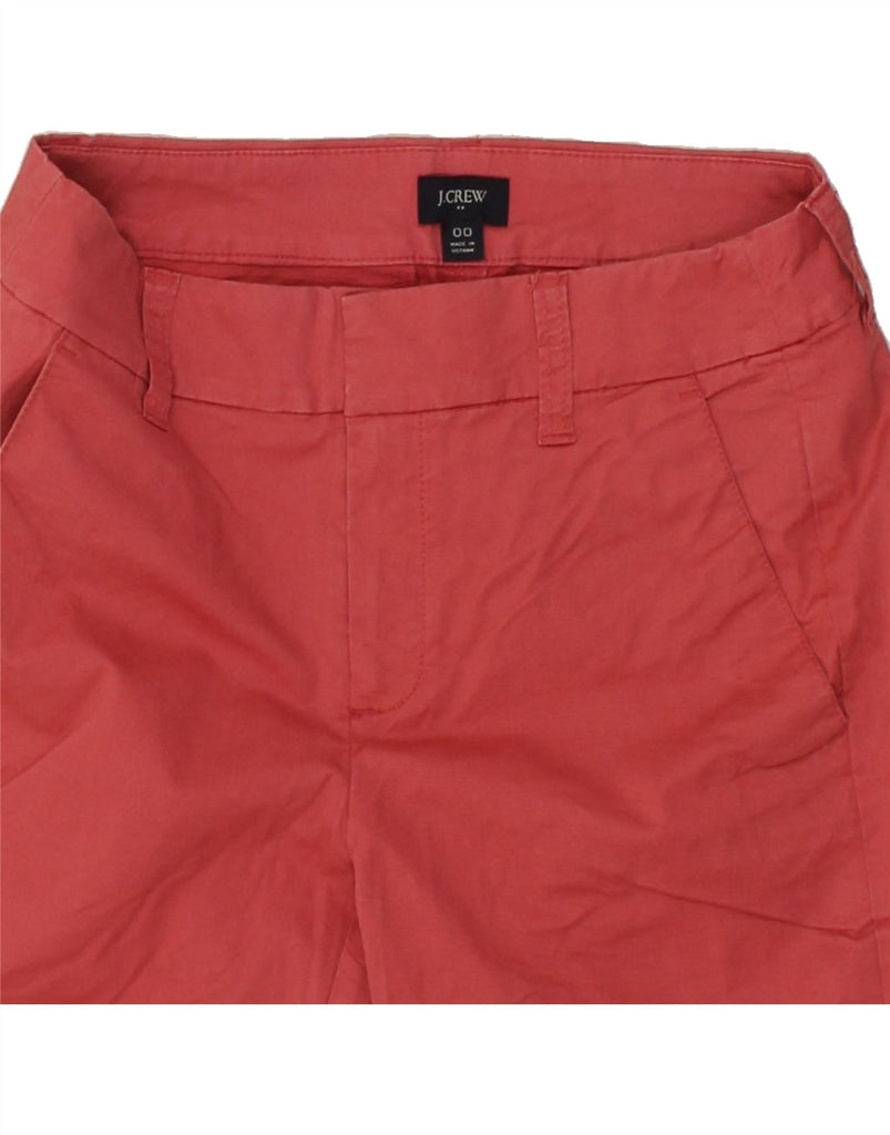 J. CREW Womens Chino Shorts US 00 2XS W26  Red Cotton | Vintage J. Crew | Thrift | Second-Hand J. Crew | Used Clothing | Messina Hembry 