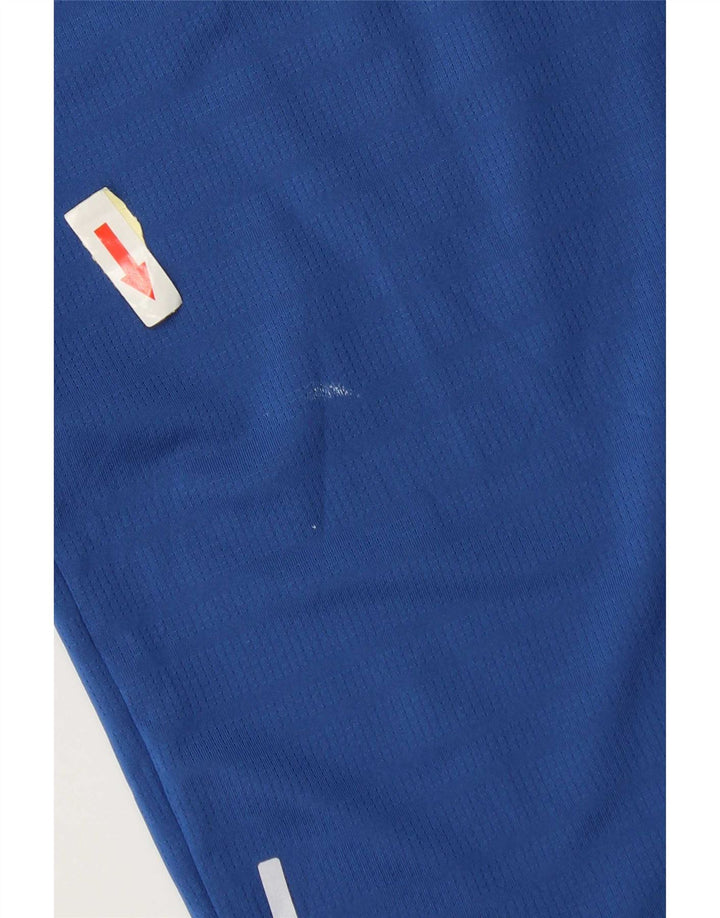 Puma Mens T-Shirt Top Large Blue Colourblock Polyester