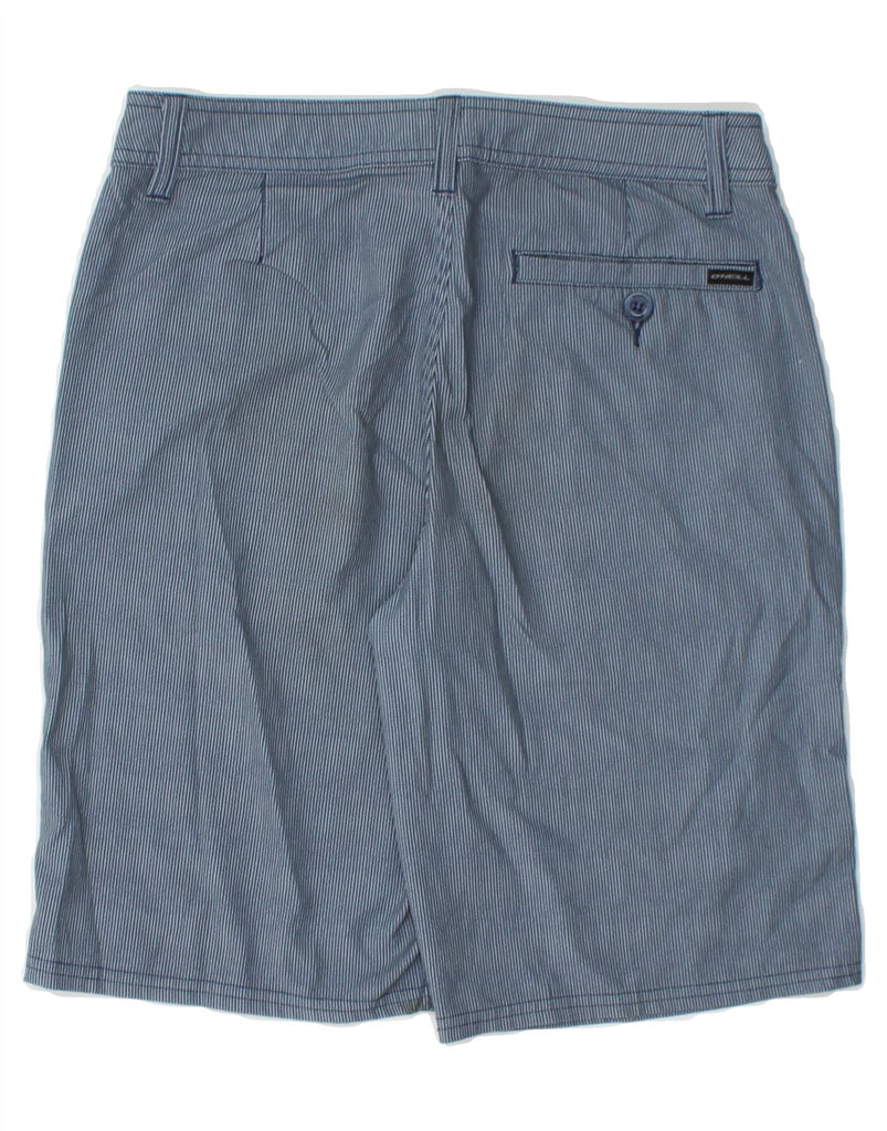 O'NEILL Mens Chino Shorts W27 XS Blue Pinstripe Polyester Vintage O'Neill and Second-Hand O'Neill from Messina Hembry 