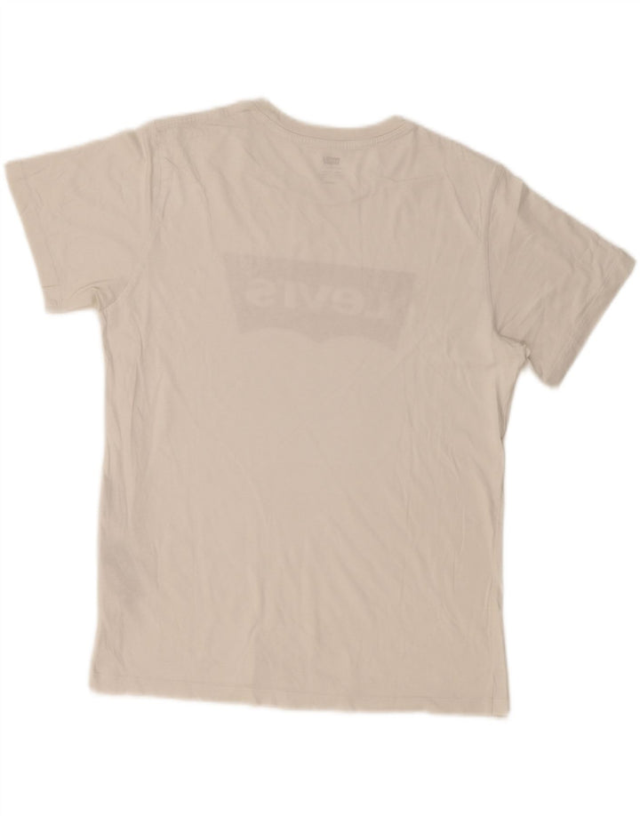 Levi's Mens Graphic T-Shirt Top Medium White Cotton