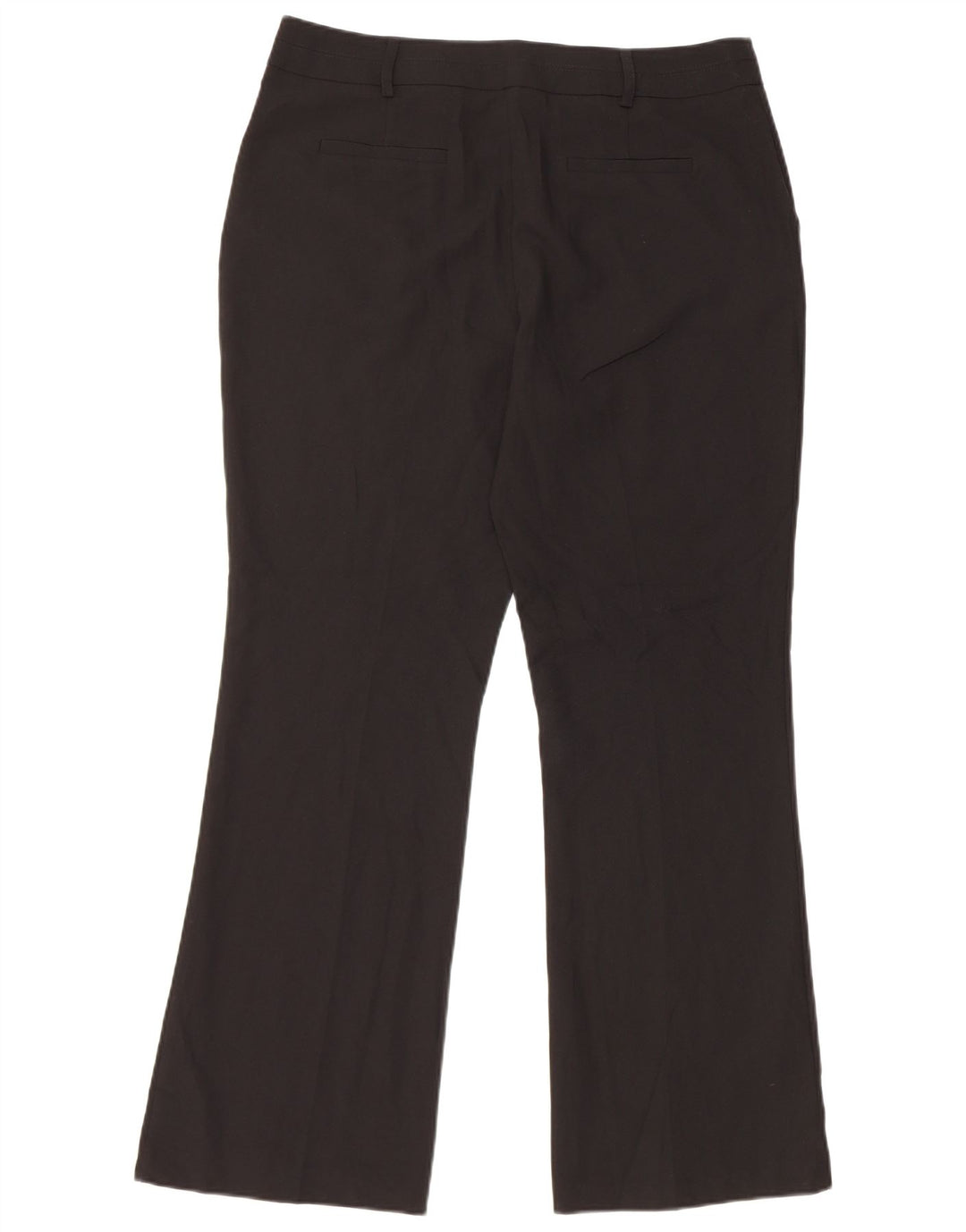 M&Co Womens Bootcut Chino Trousers UK 14 Large W32 L29 Black Polyester