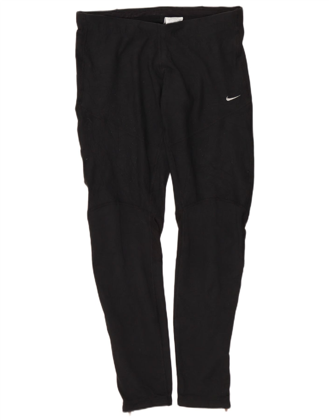 NIKE Womens Dri Fit Leggings UK 12 Medium  Black Polyester