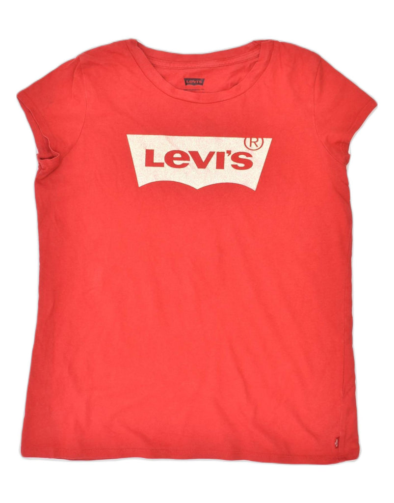 LEVI'S Girls Graphic T-Shirt Top 15-16 Years Red Cotton | Vintage | Thrift | Second-Hand | Used Clothing | Messina Hembry 