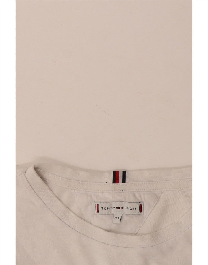 Tommy Hilfiger Boys Graphic Top Long Sleeve 11-12 Years White