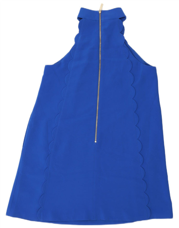 Ted Baker Womens Regular Halter Dress Size 4 Large Blue Polyester