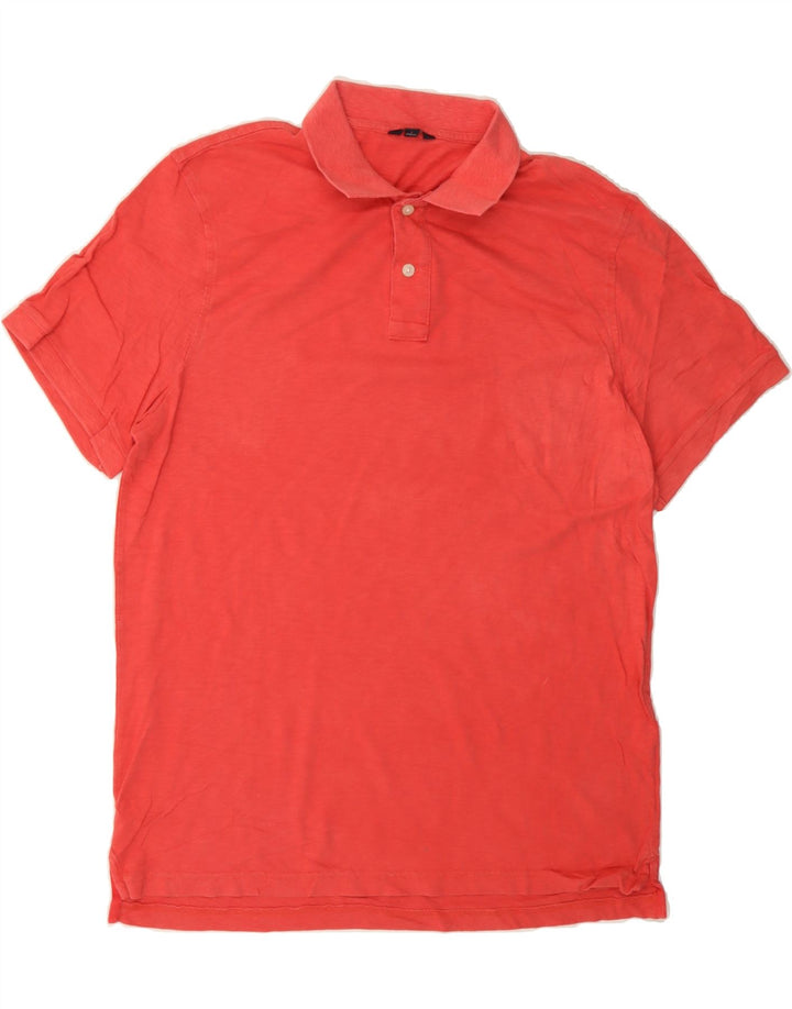 J. CREW Mens Polo Shirt Large Red Cotton Vintage J. Crew and Second-Hand J. Crew from Messina Hembry 