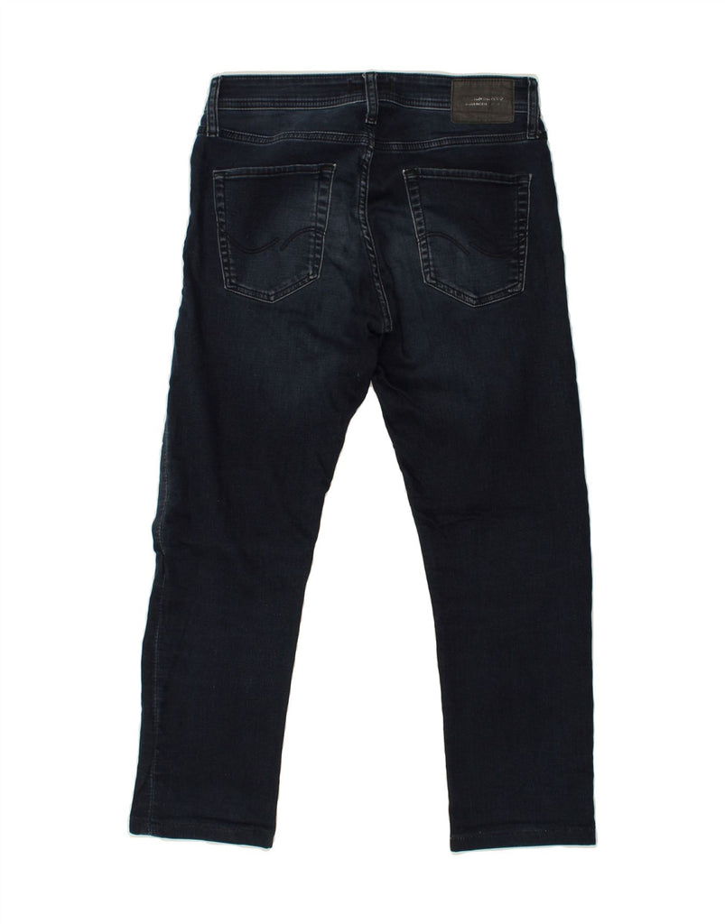 JACK & JONES Mens GLENN Slim Jeans W30 L26  Navy Blue Cotton | Vintage Jack & Jones | Thrift | Second-Hand Jack & Jones | Used Clothing | Messina Hembry 