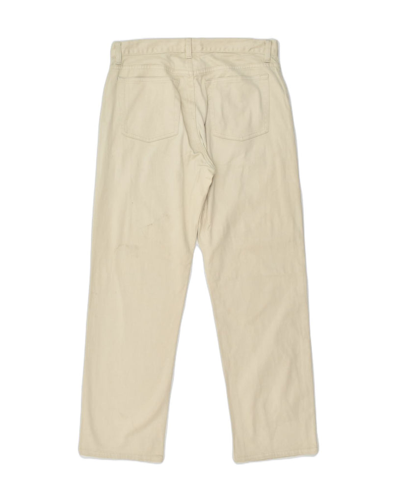 BANANA REPUBLIC Mens Straight Casual Trousers W32 L28 Beige Cotton | Vintage Banana Republic | Thrift | Second-Hand Banana Republic | Used Clothing | Messina Hembry 