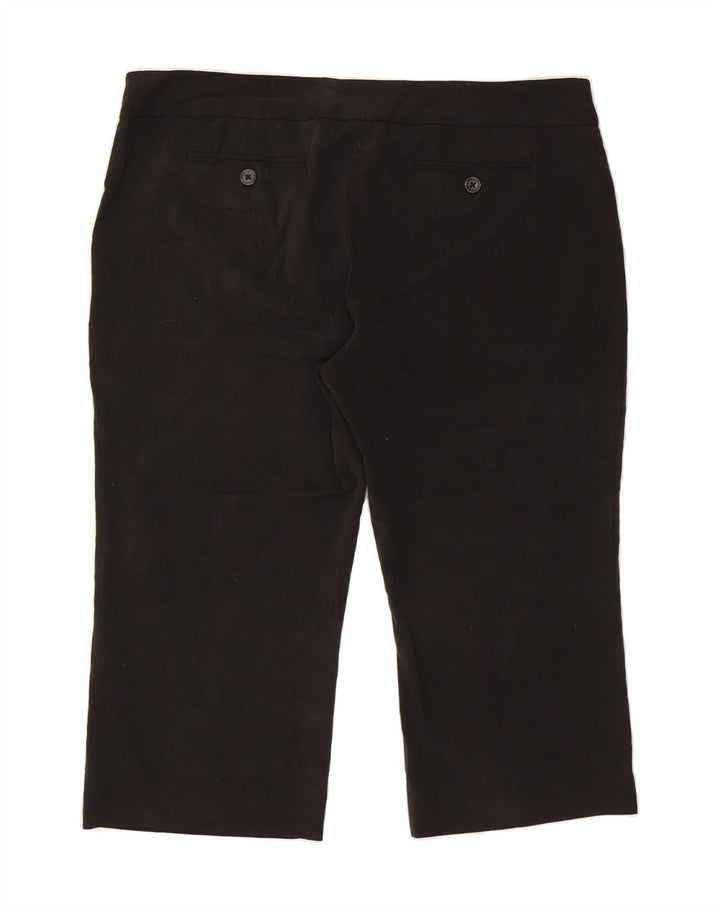 MOSSIMO Womens Straight Capri Trousers US 16 2XL W40 L21 Black Polyester Vintage Mossimo and Second-Hand Mossimo from Messina Hembry 