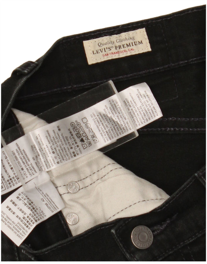 Levi's Mens Slim Jeans W30 L29 Black Cotton