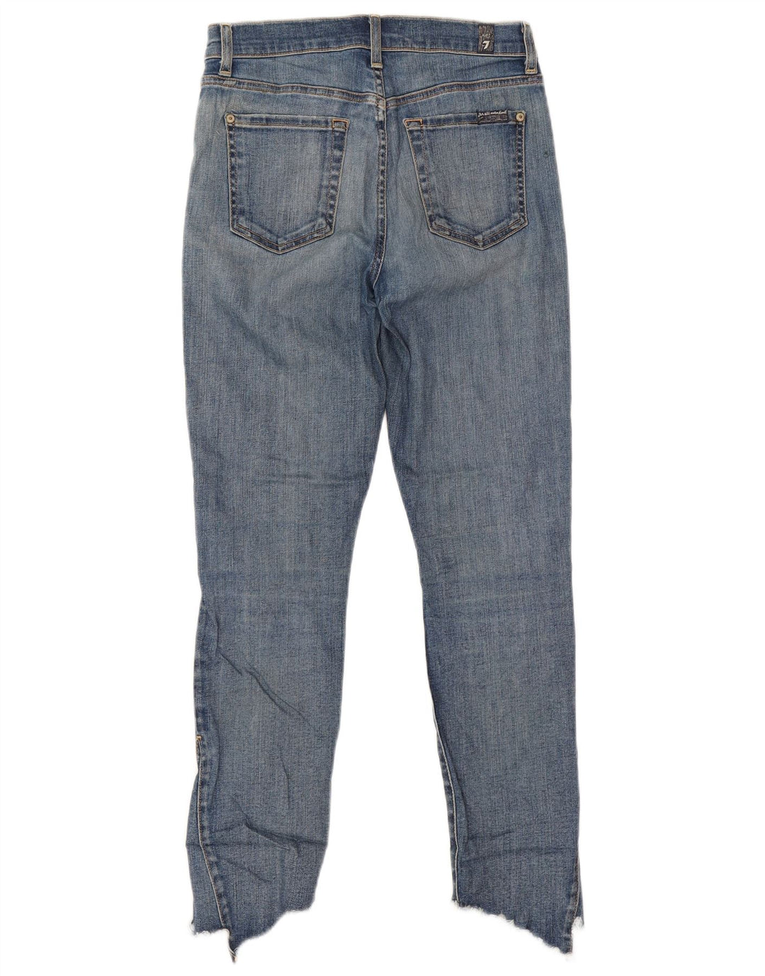 7 FOR ALL MANKIND Womens Slim Jeans W26 L26 Blue Cotton