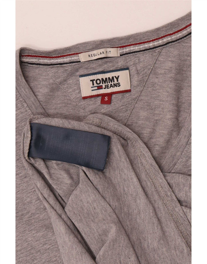 Tommy Hilfiger Mens T-Shirt Top Small Grey Cotton