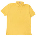 Fila Mens Polo Shirt IT 50 Medium Yellow Cotton