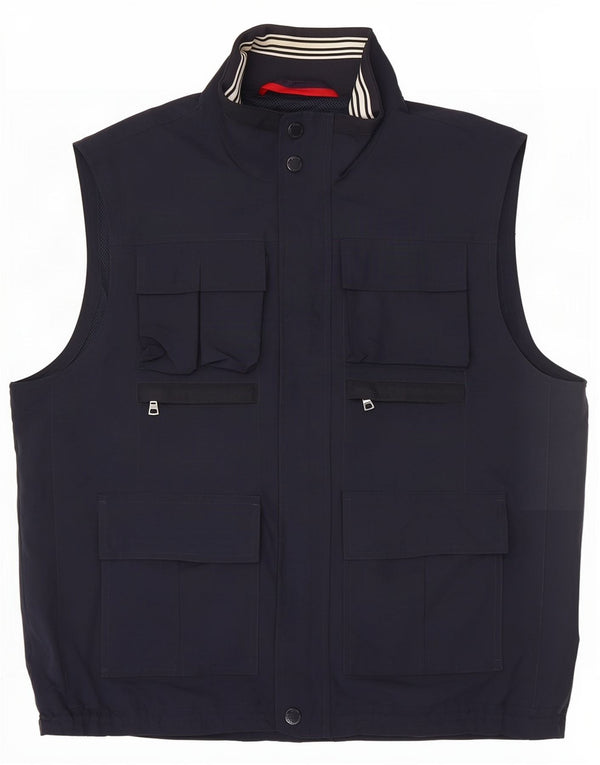 Marks & Spencer Mens Blue Harbour Utility Gilet UK 40 Large Navy Polyamide