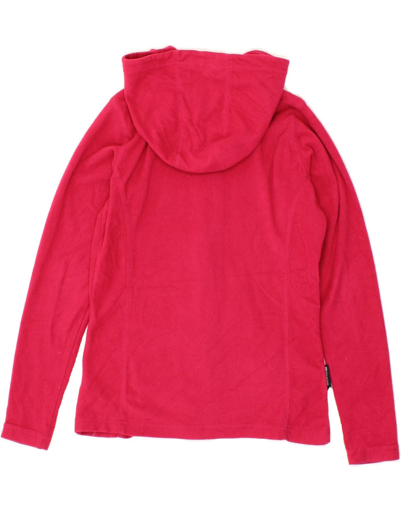 MOUNTAIN WAREHOUSE Womens Fleece Zip Hoodie Sweater UK 10 Small Pink Vintage Mountain Warehouse and Second-Hand Mountain Warehouse from Messina Hembry 