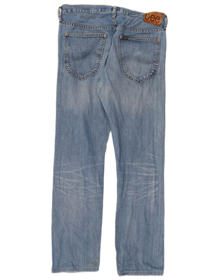 Lee Mens Daren Straight Jeans W32 L30 Blue Cotton
