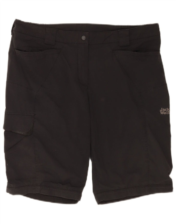 Jack Wolfskin Womens Cargo Shorts UK 12/14 Medium W34 Black