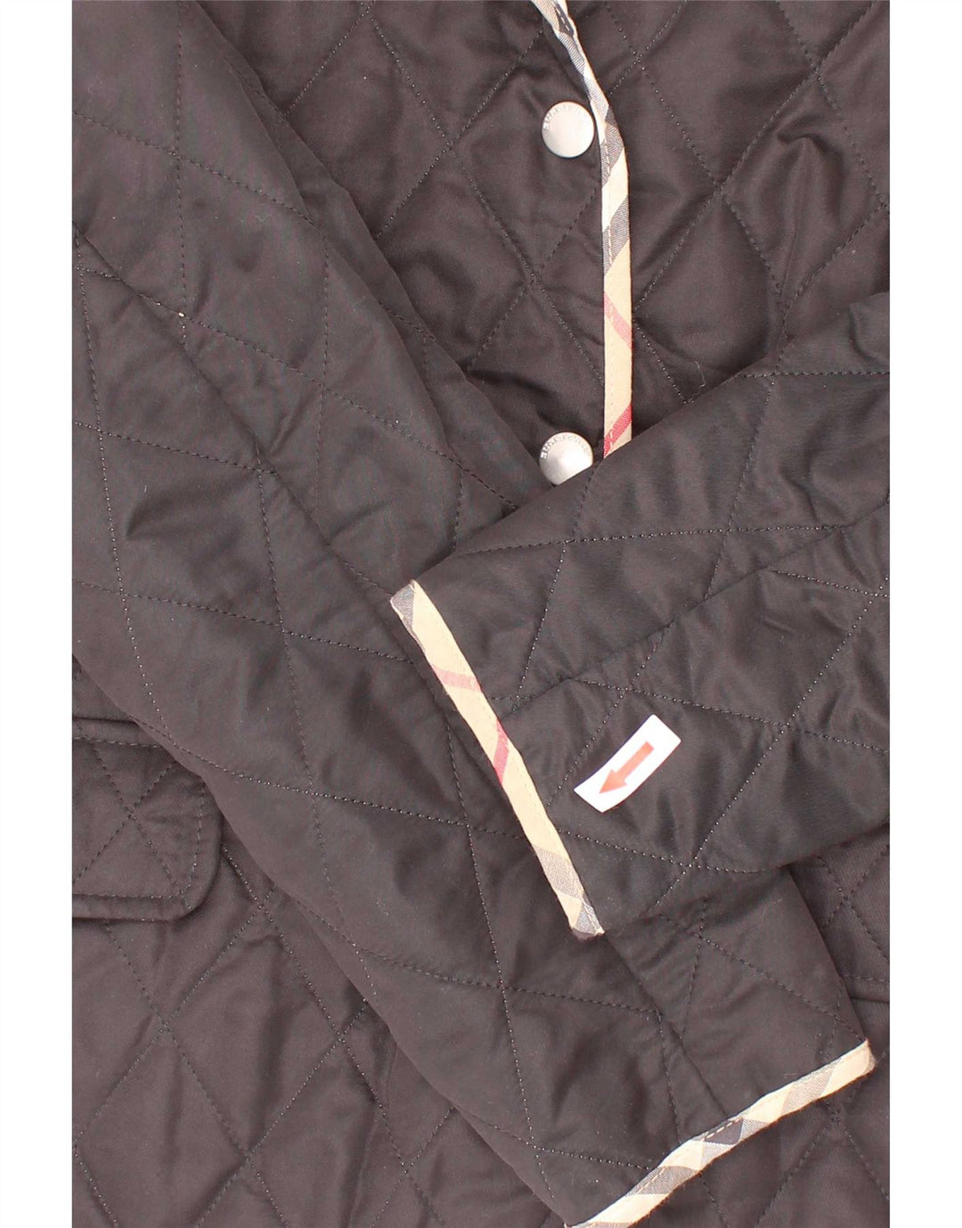 Burberry Girls Quilted Jacket 11-12 Years Black Polyester