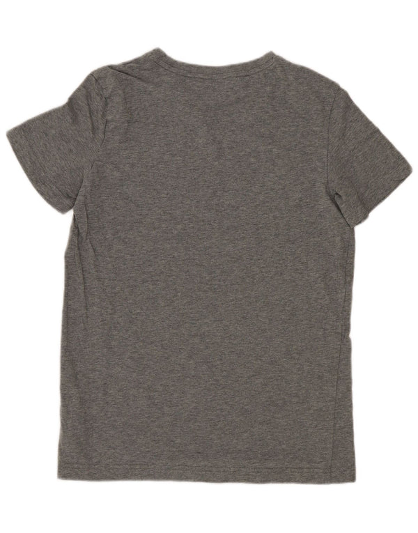 Puma Boys Graphic T-Shirt Top 13-14 Years Grey Flecked Cotton